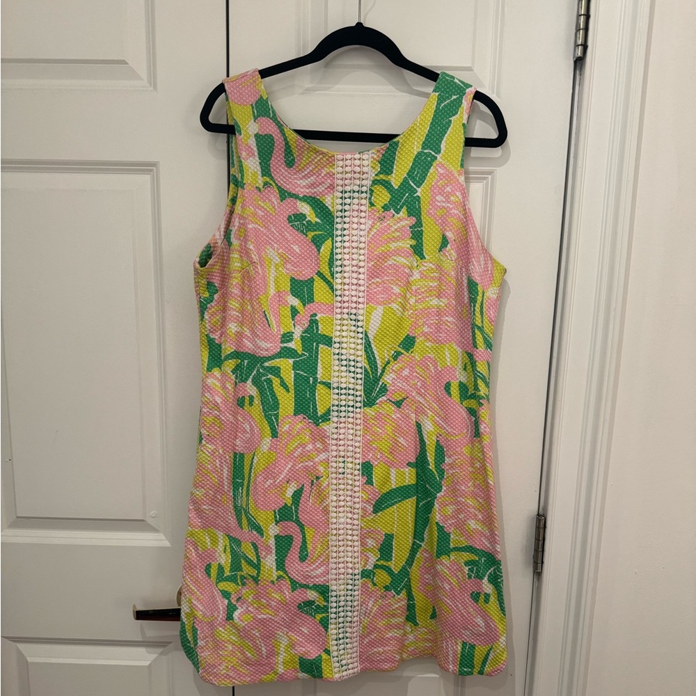 Lilly Pulitzer Pink and Green Floral Dress